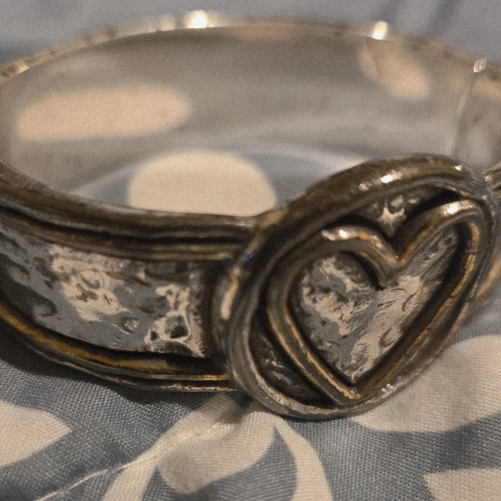 Brighton Silver and Gold Heart-Embellished Braclet - Picture 6 of 7